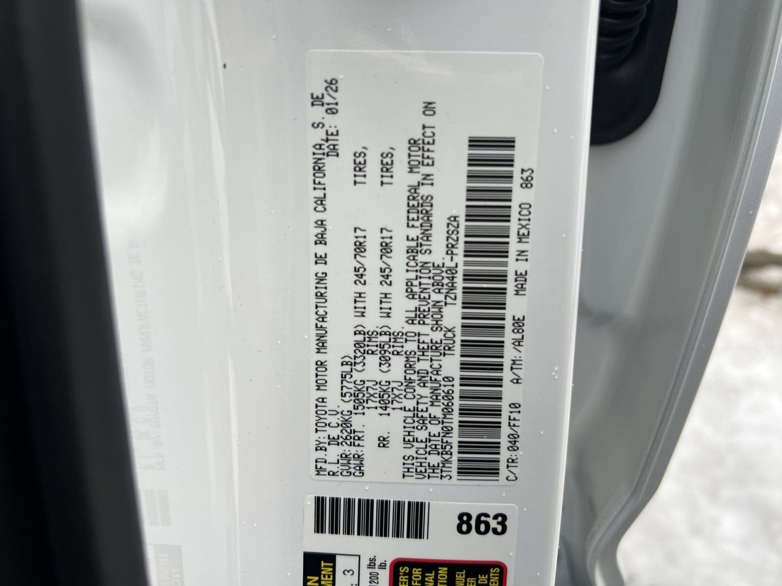 2026 Toyota Tacoma SR5