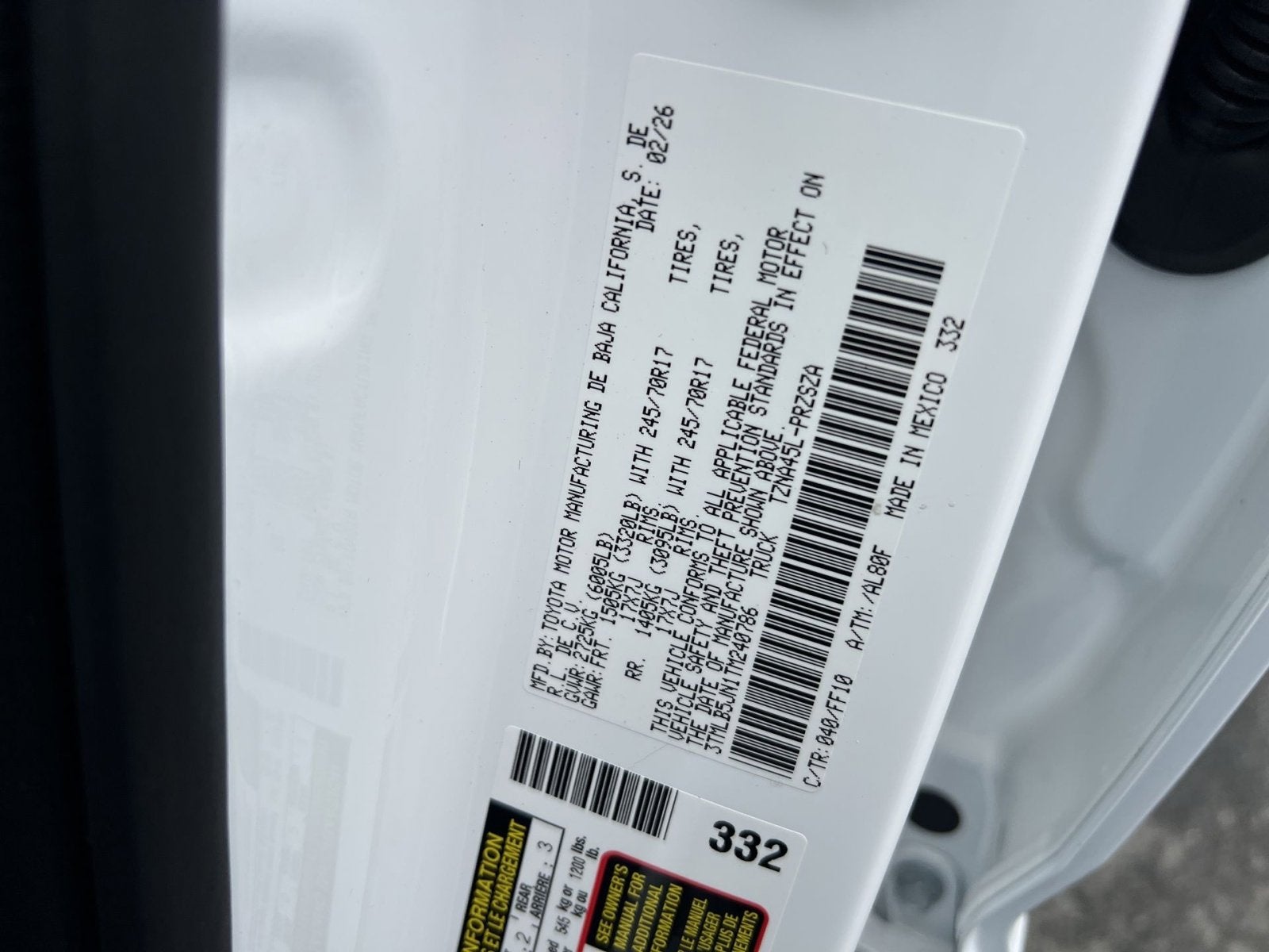 2026 Toyota Tacoma SR5