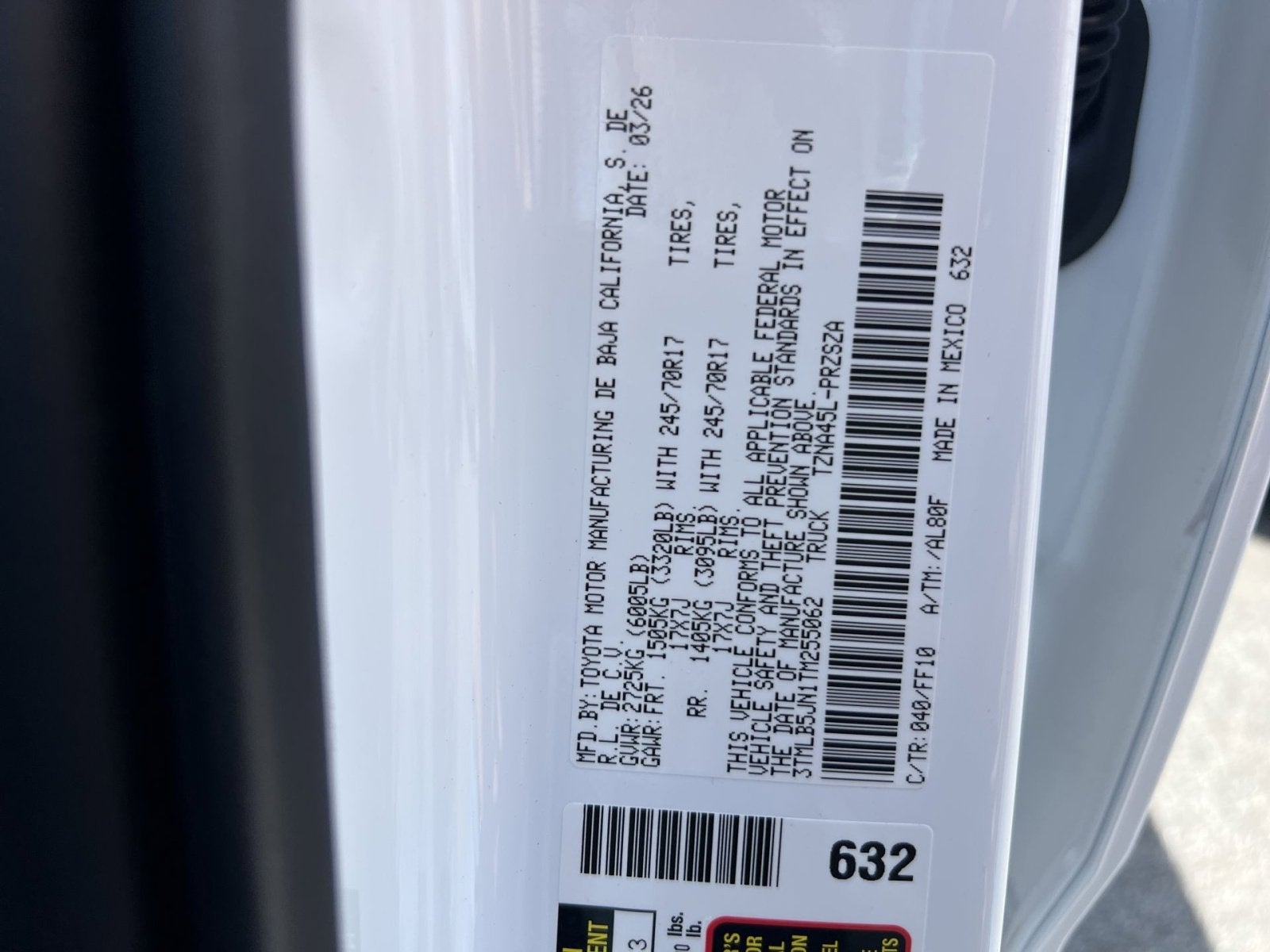 2026 Toyota Tacoma SR5