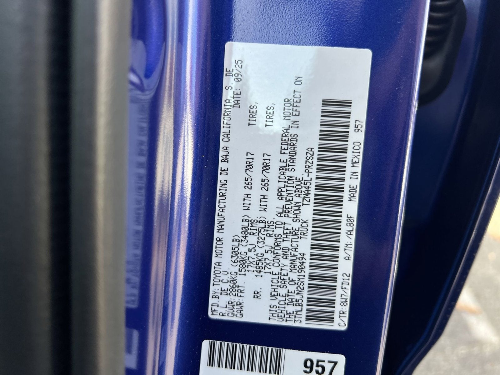 2025 Toyota Tacoma TRD Off-Road