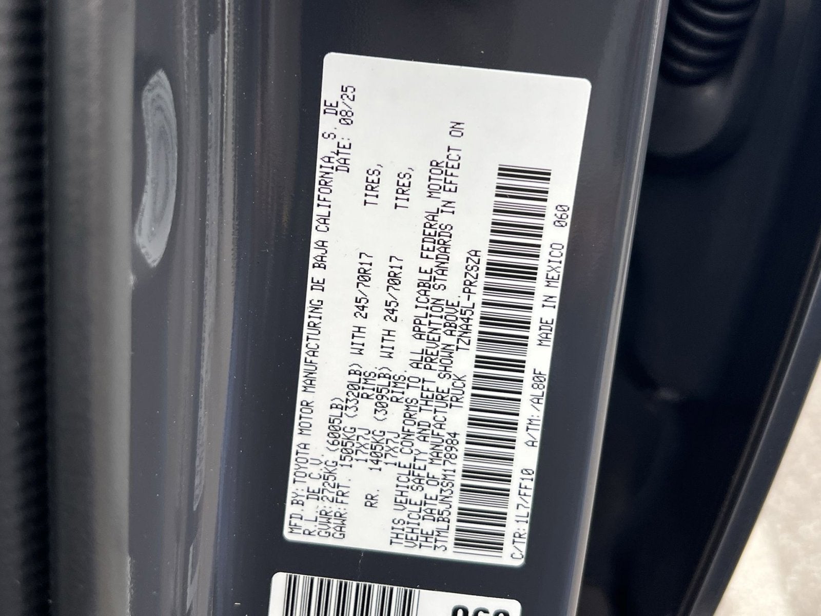 2025 Toyota Tacoma SR5