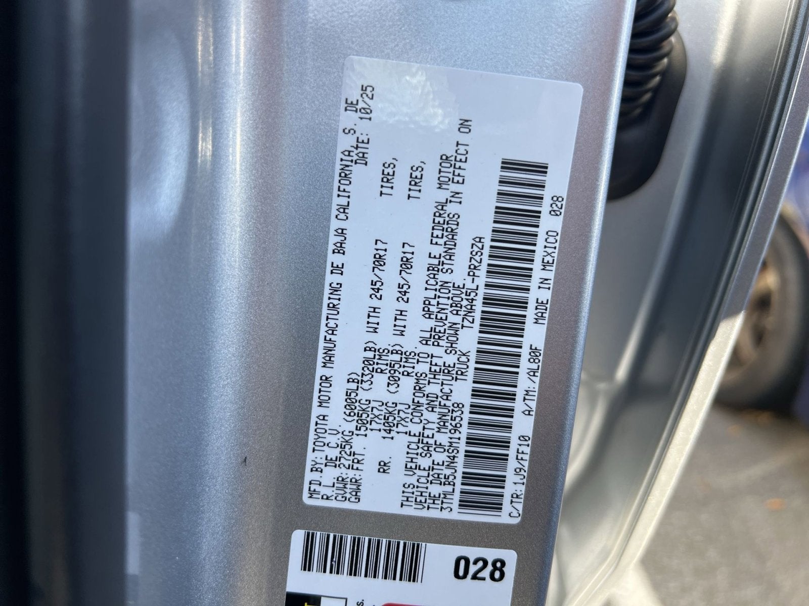 2025 Toyota Tacoma SR5