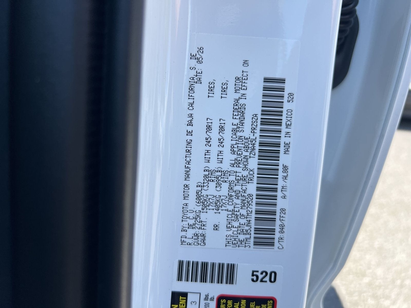 2026 Toyota Tacoma SR5