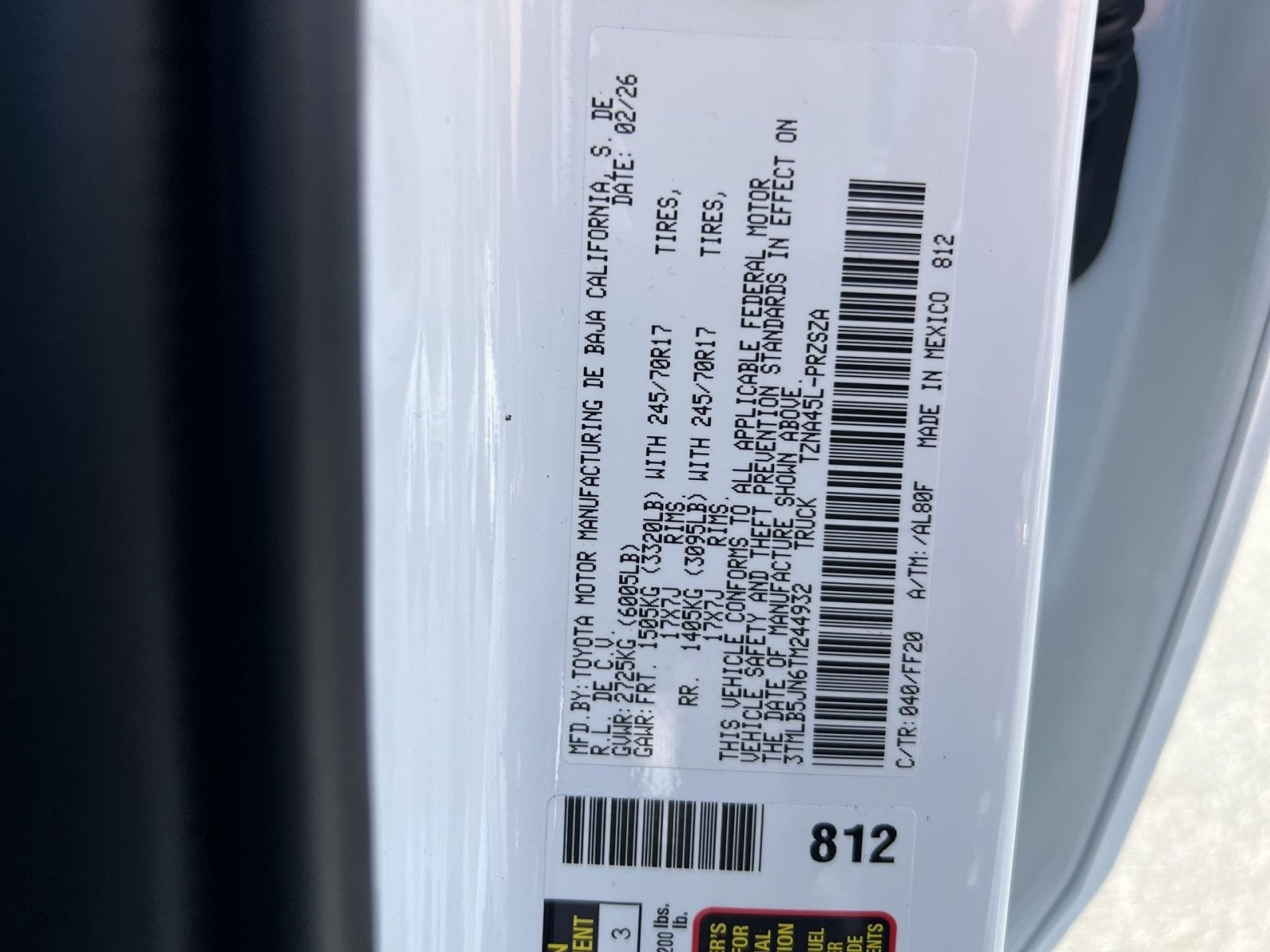 2026 Toyota Tacoma SR5