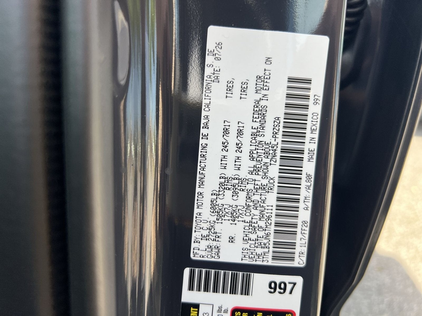 2026 Toyota Tacoma SR5