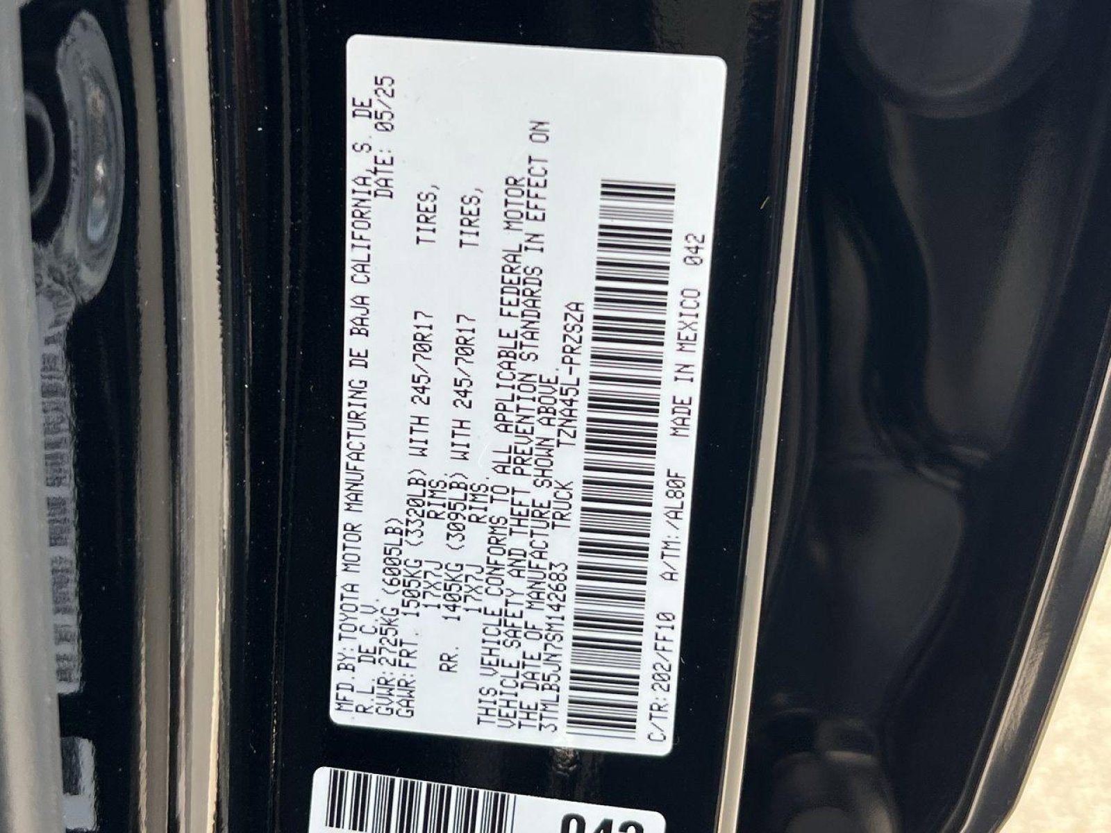 2025 Toyota Tacoma SR5