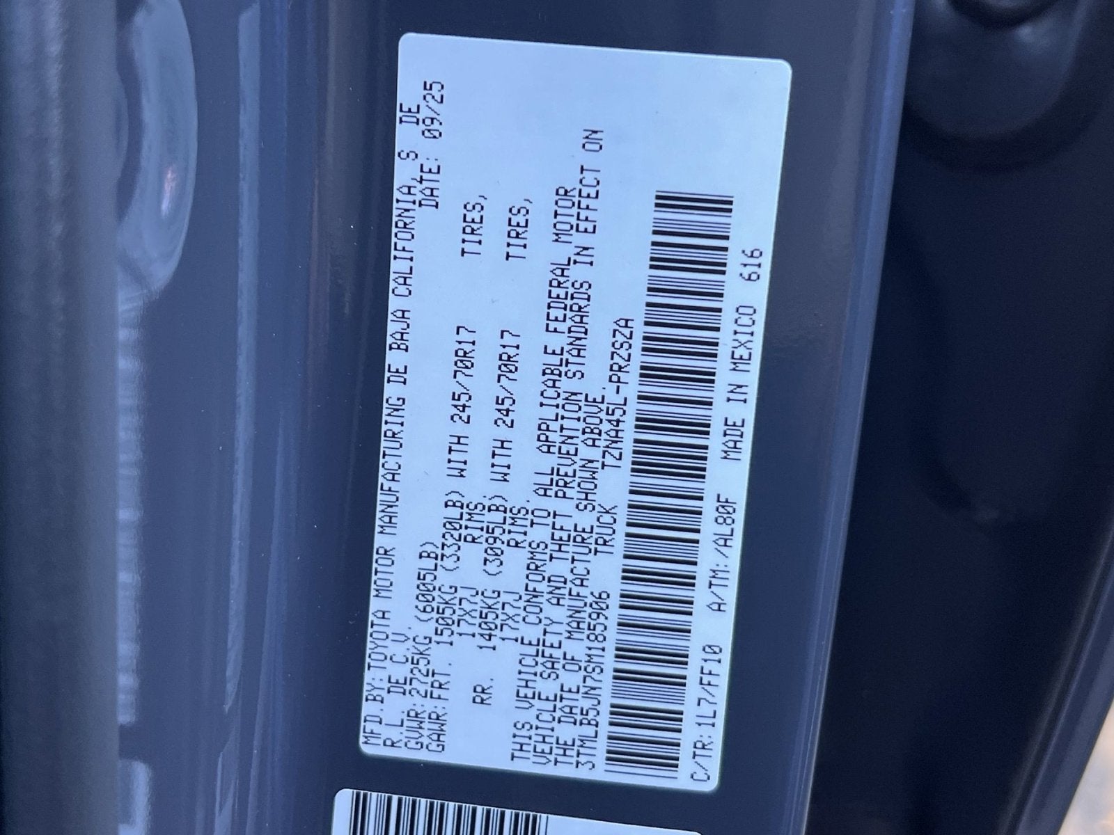 2025 Toyota Tacoma SR5