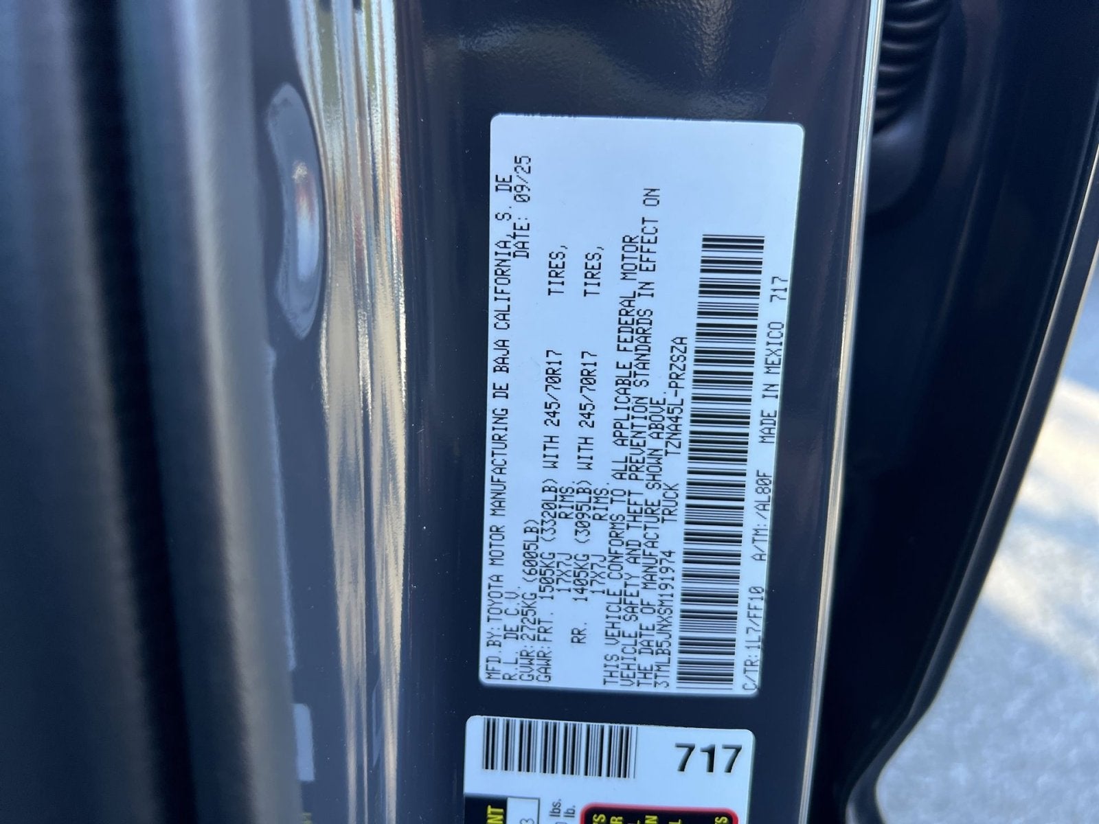 2025 Toyota Tacoma SR5