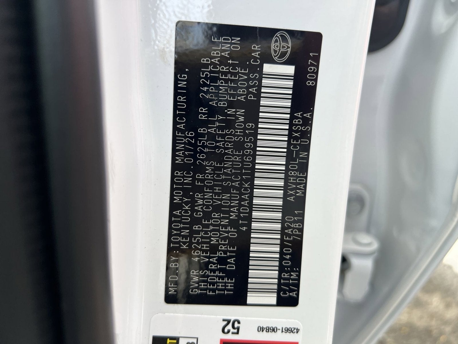 2026 Toyota Camry SE