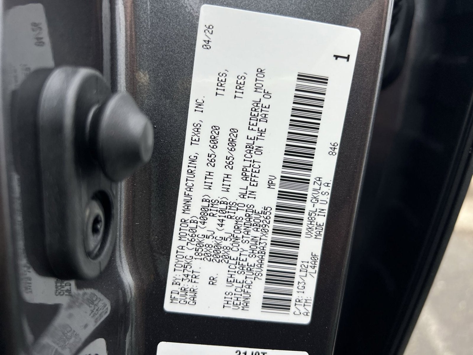 2026 Toyota Sequoia Limited