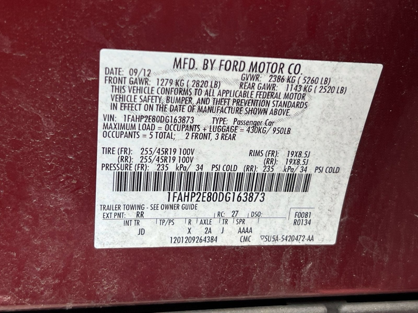 2013 Ford Taurus SEL