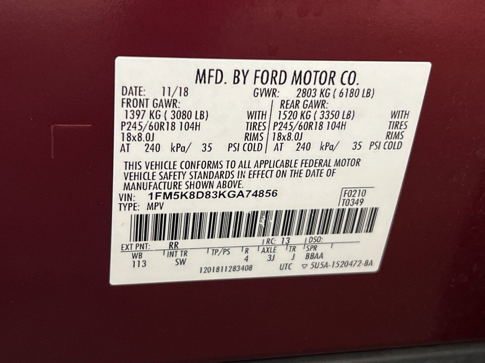 2019 Ford Explorer XLT