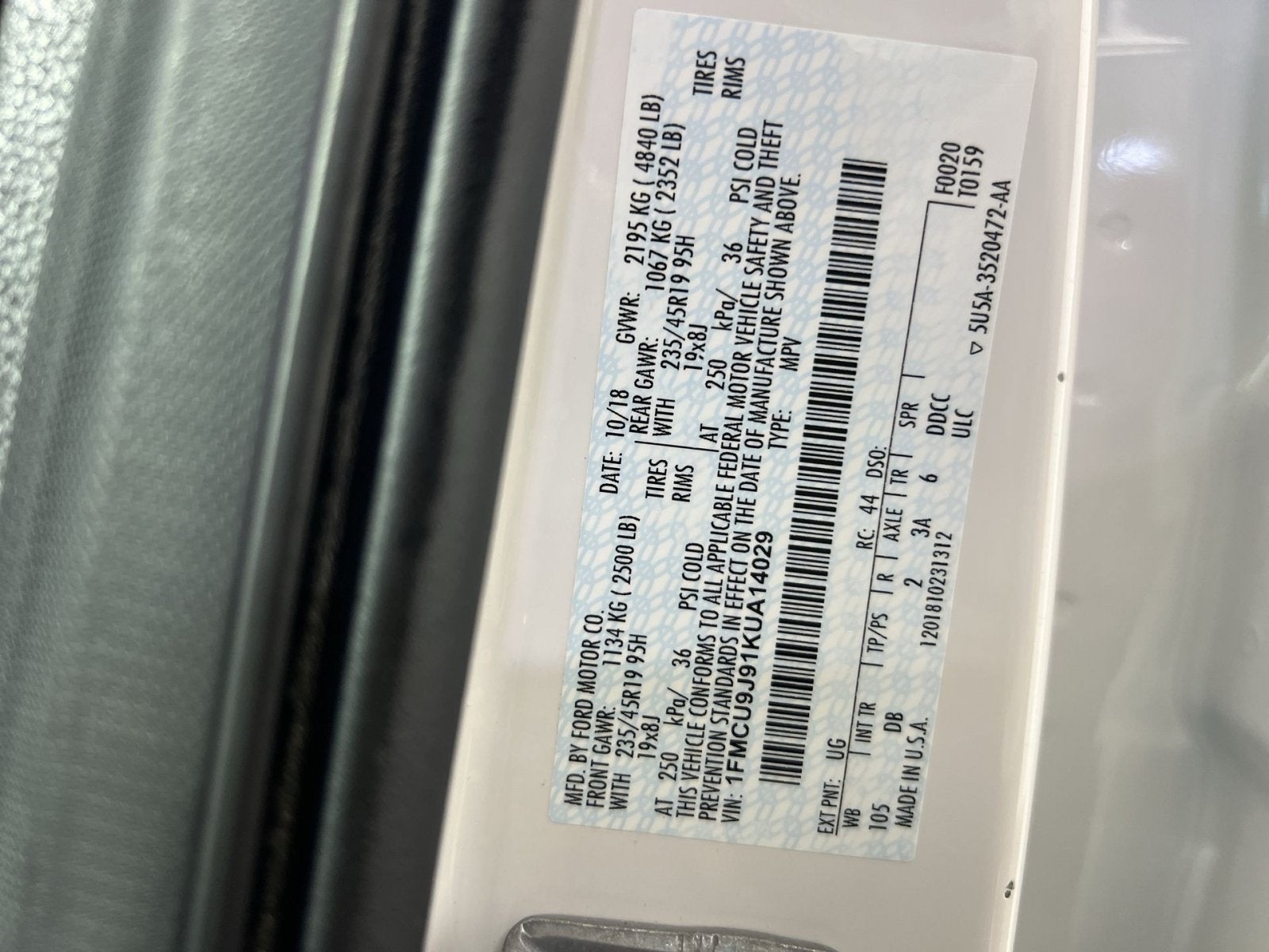 2019 Ford Escape Titanium