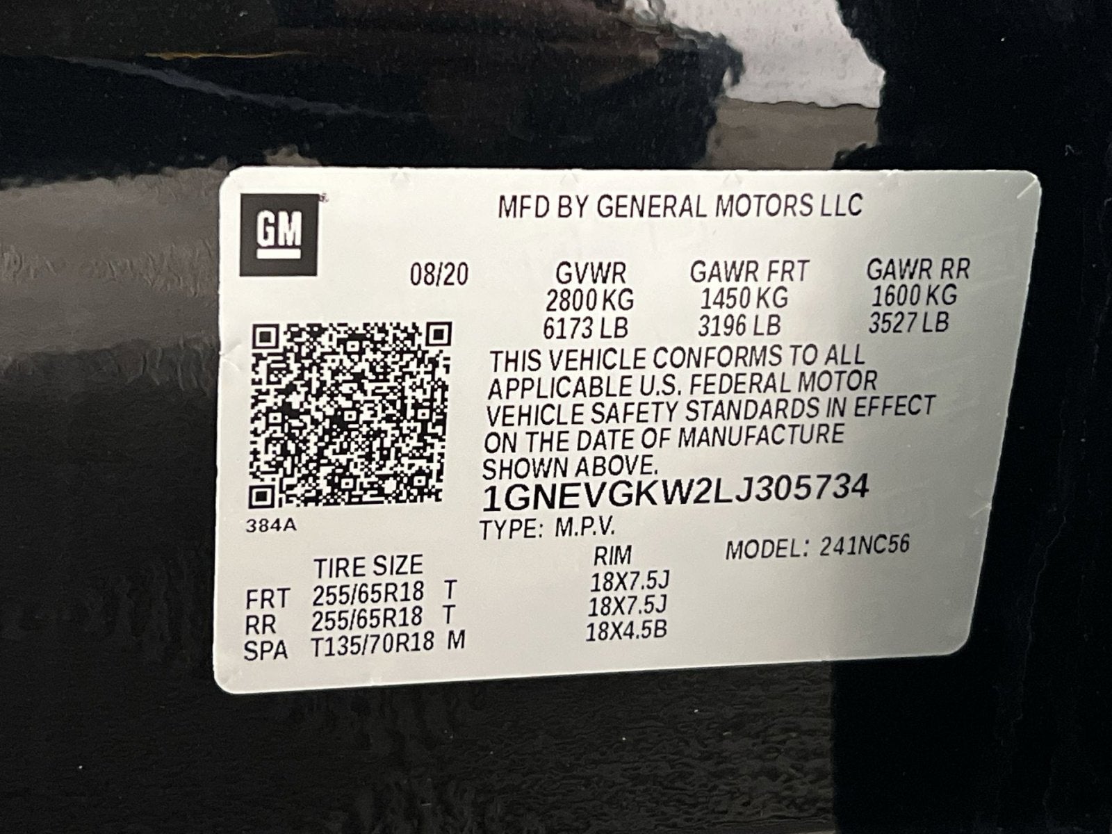 2020 Chevrolet Traverse LT