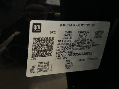 2025 Chevrolet Tahoe LT