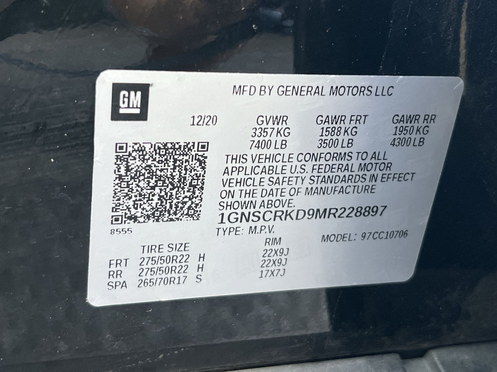 2021 Chevrolet Tahoe RST