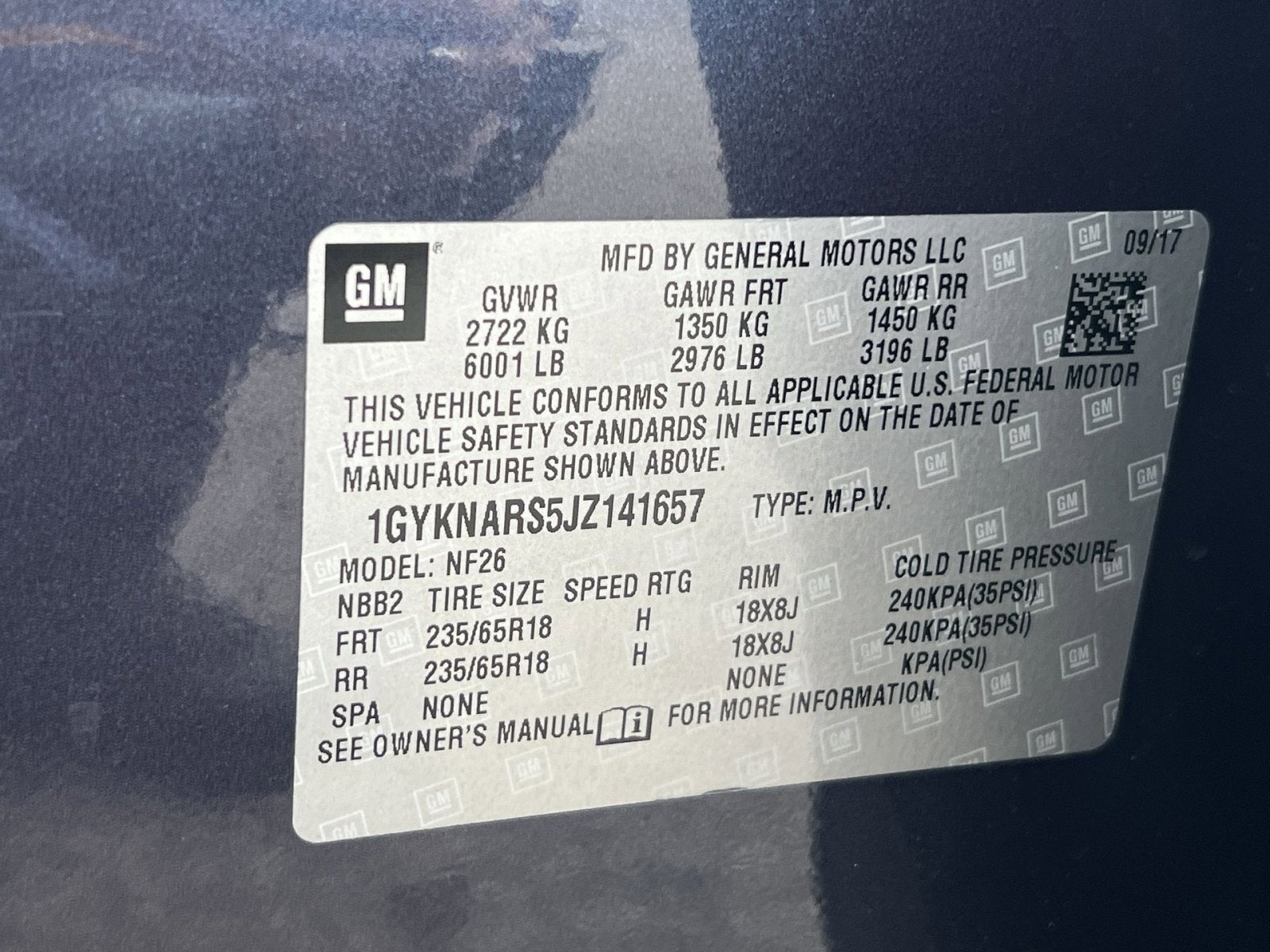 2018 Cadillac XT5 Base