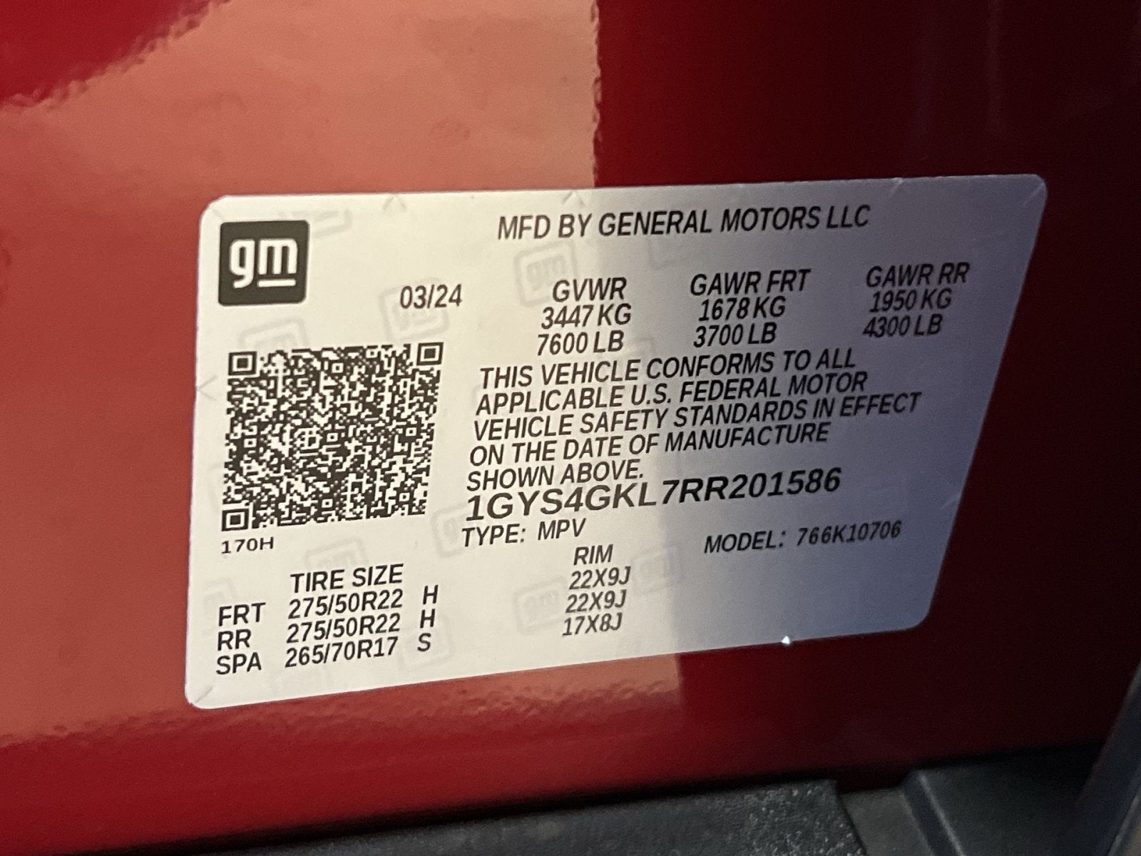 2024 Cadillac Escalade Sport Platinum