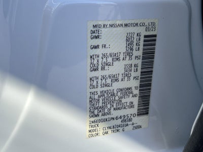 2023 Nissan Frontier SV