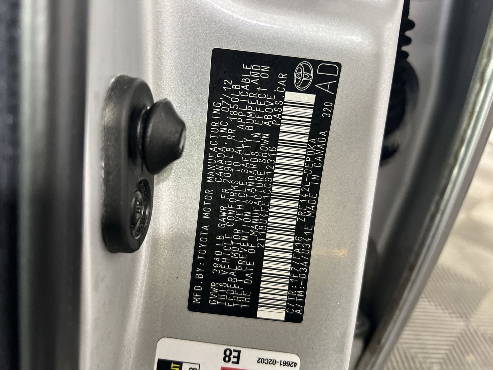 2012 Toyota Corolla LE