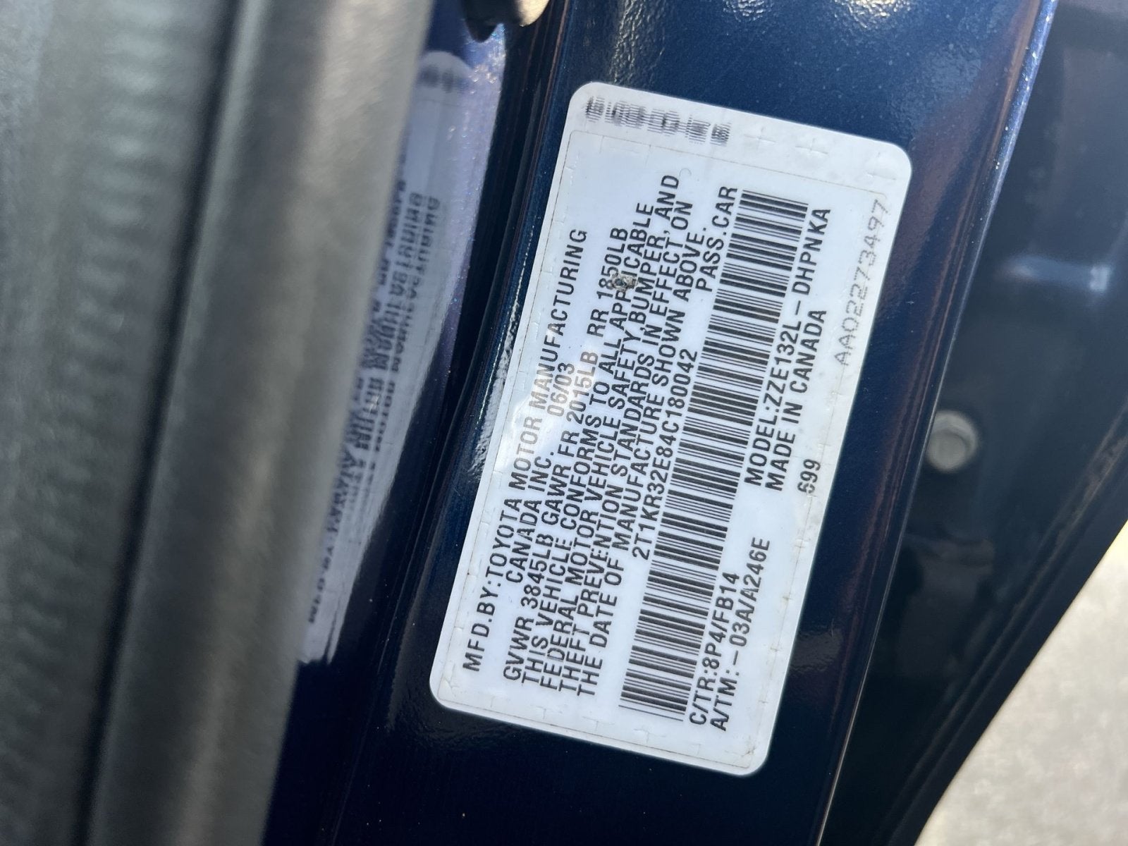 2004 Toyota Matrix XR