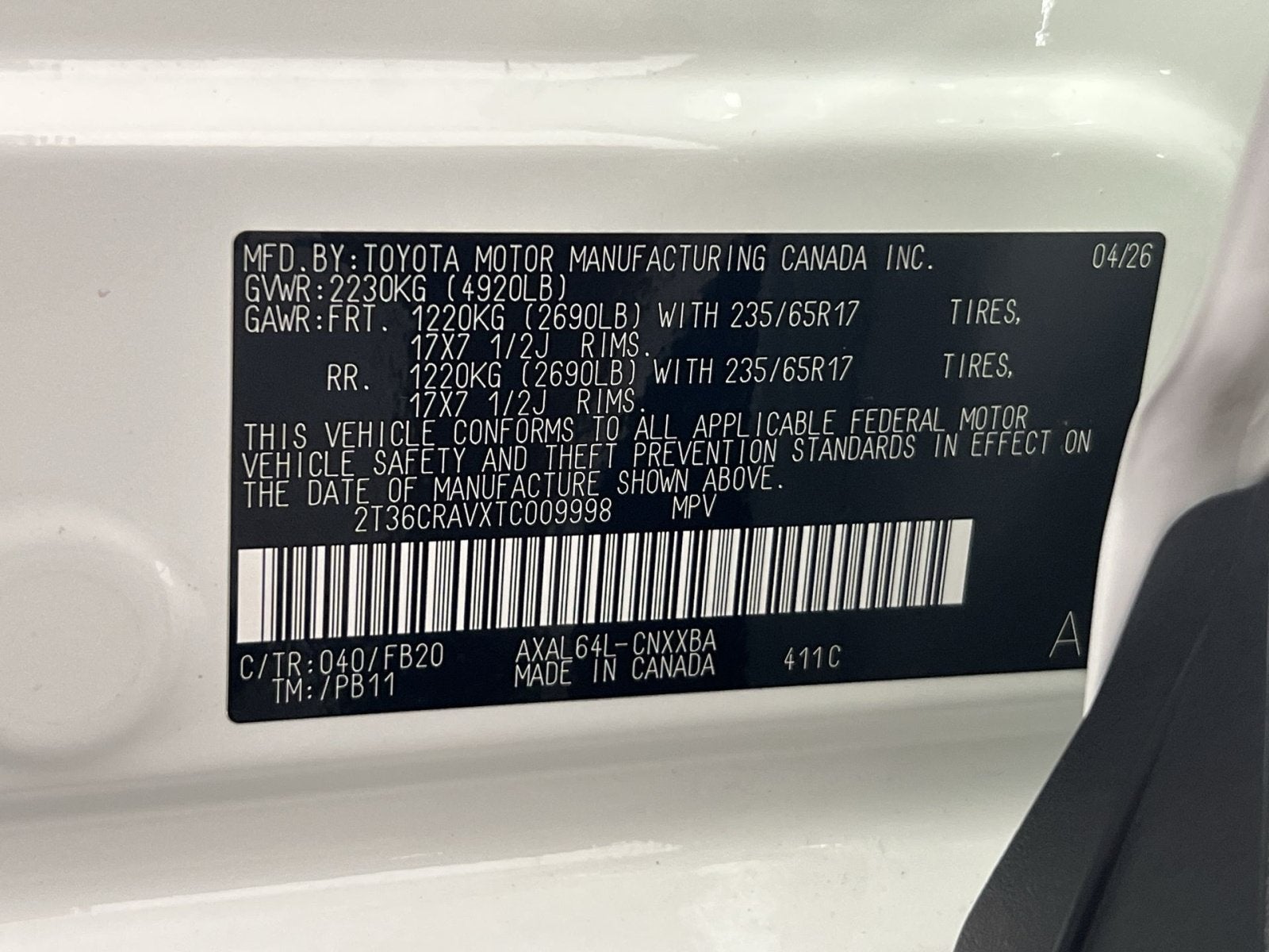 2026 Toyota RAV4 LE