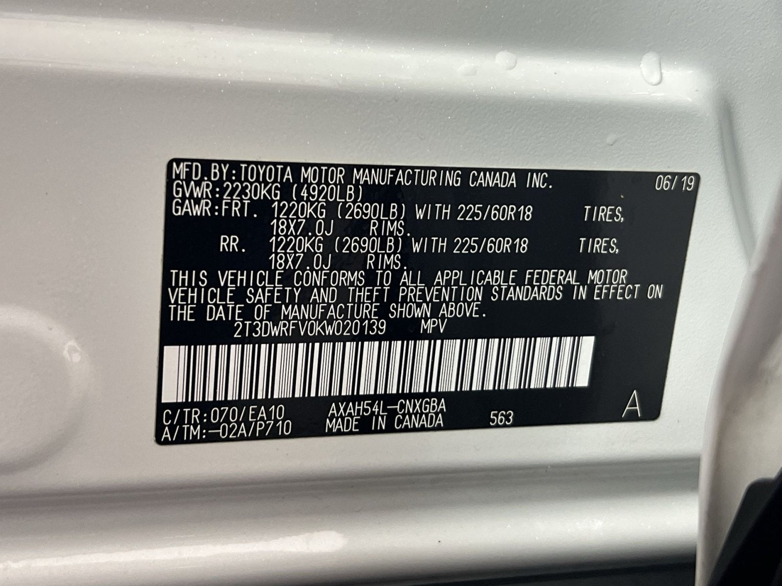 2019 Toyota RAV4 Hybrid Limited