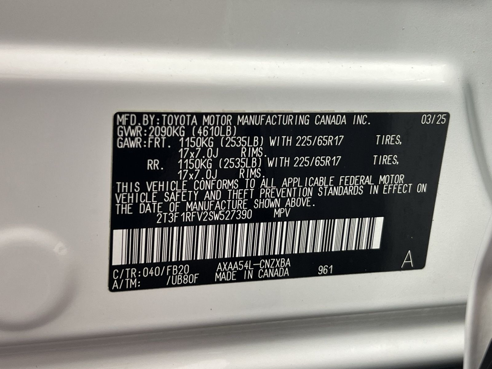 2025 Toyota RAV4 LE