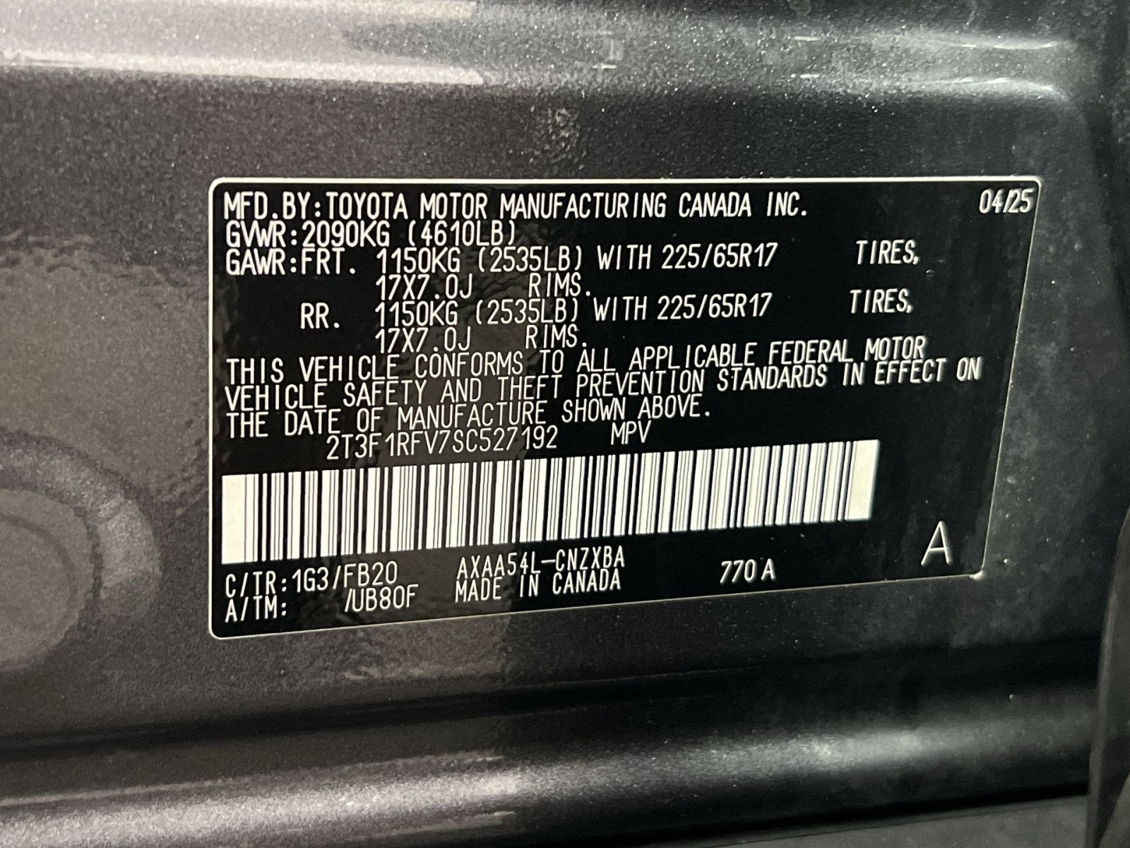 2025 Toyota RAV4 LE
