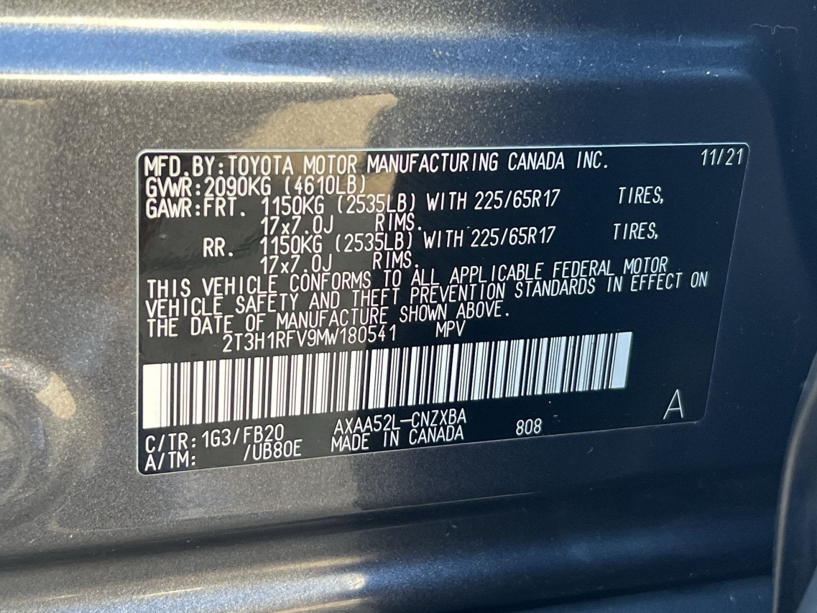 2021 Toyota RAV4 LE