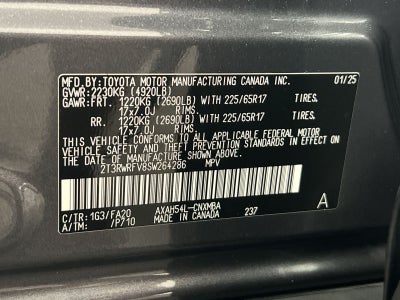 2025 Toyota RAV4 Hybrid XLE