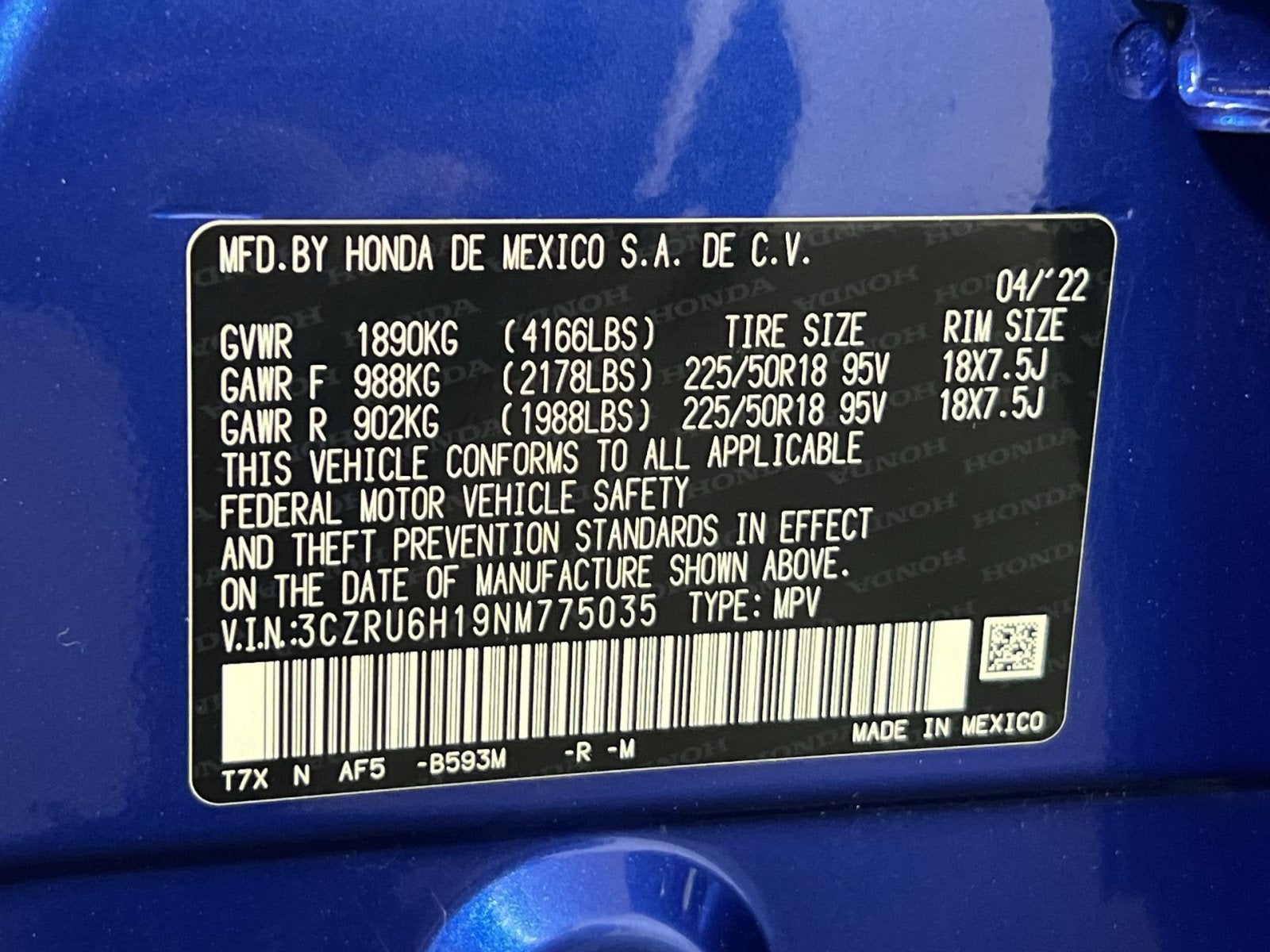 2022 Honda HR-V Sport