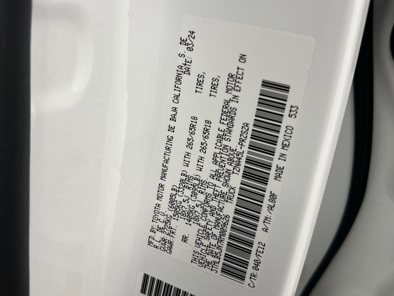 2024 Toyota Tacoma SR5