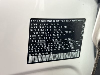 2023 Volkswagen Tiguan 2.0T SE