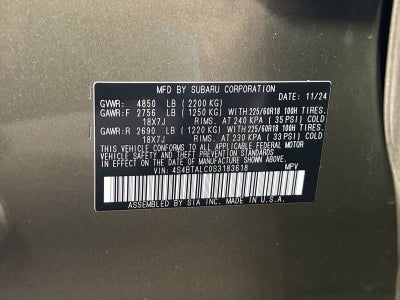 2025 Subaru Outback Onyx Edition