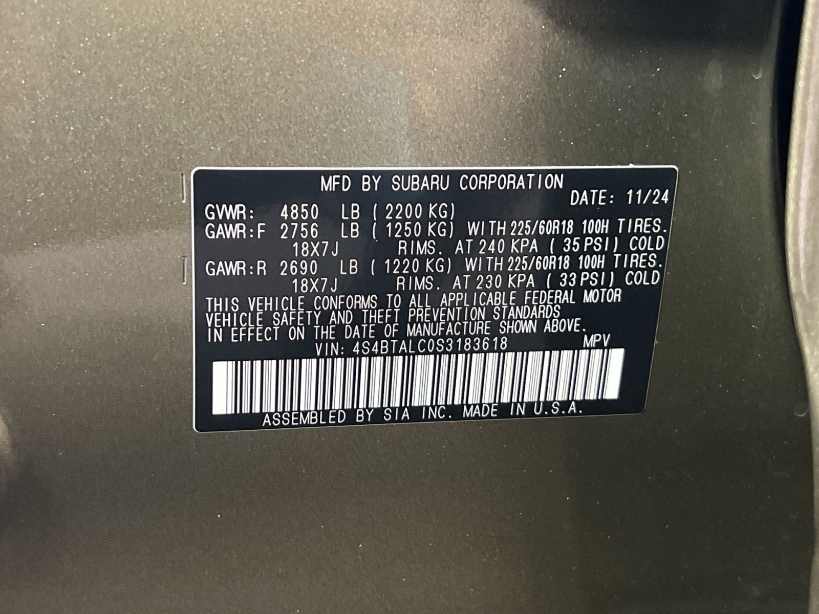 2025 Subaru Outback Onyx Edition