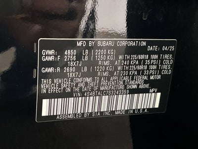 2025 Subaru Outback Onyx Edition