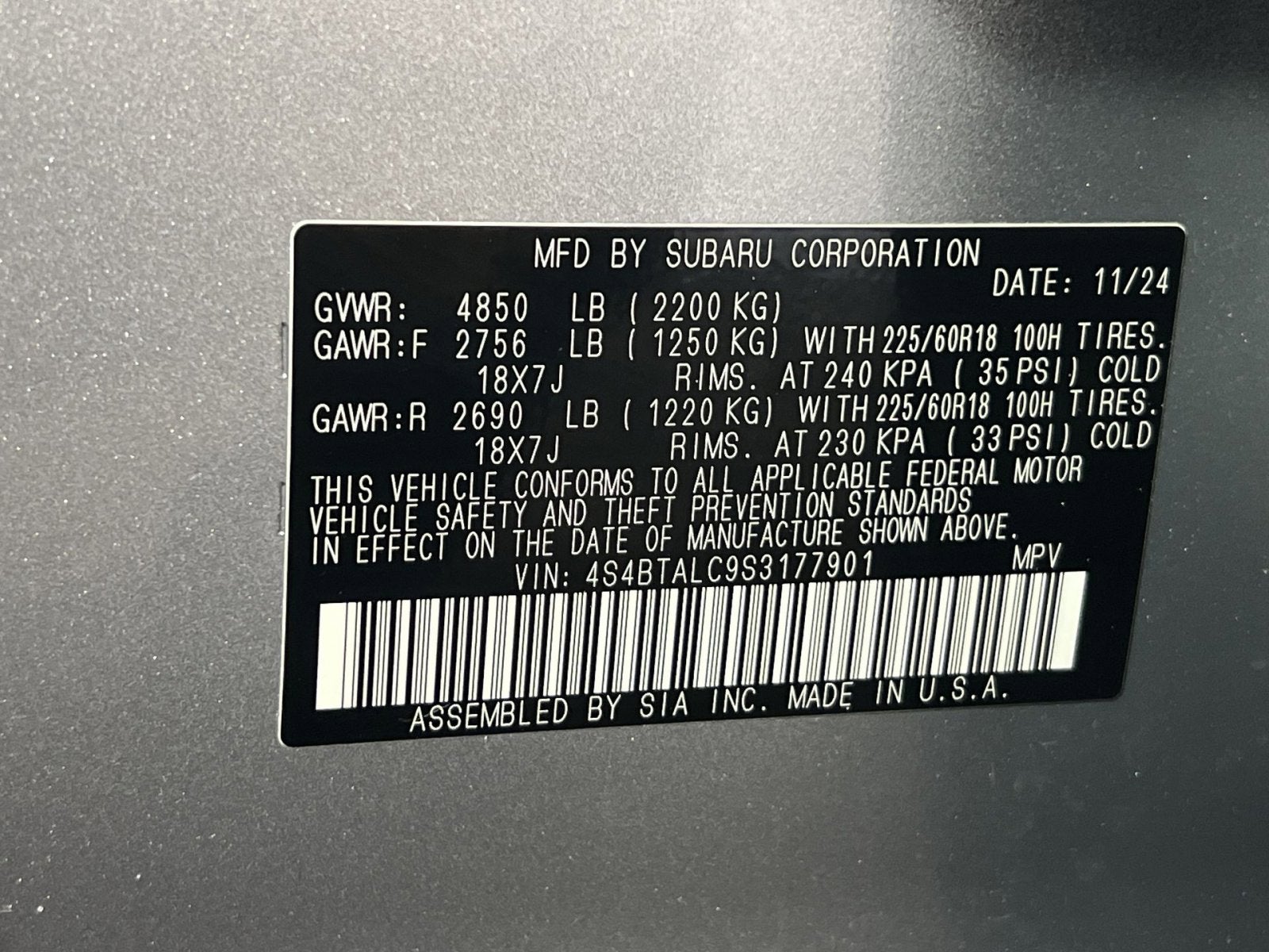 2025 Subaru Outback Onyx Edition