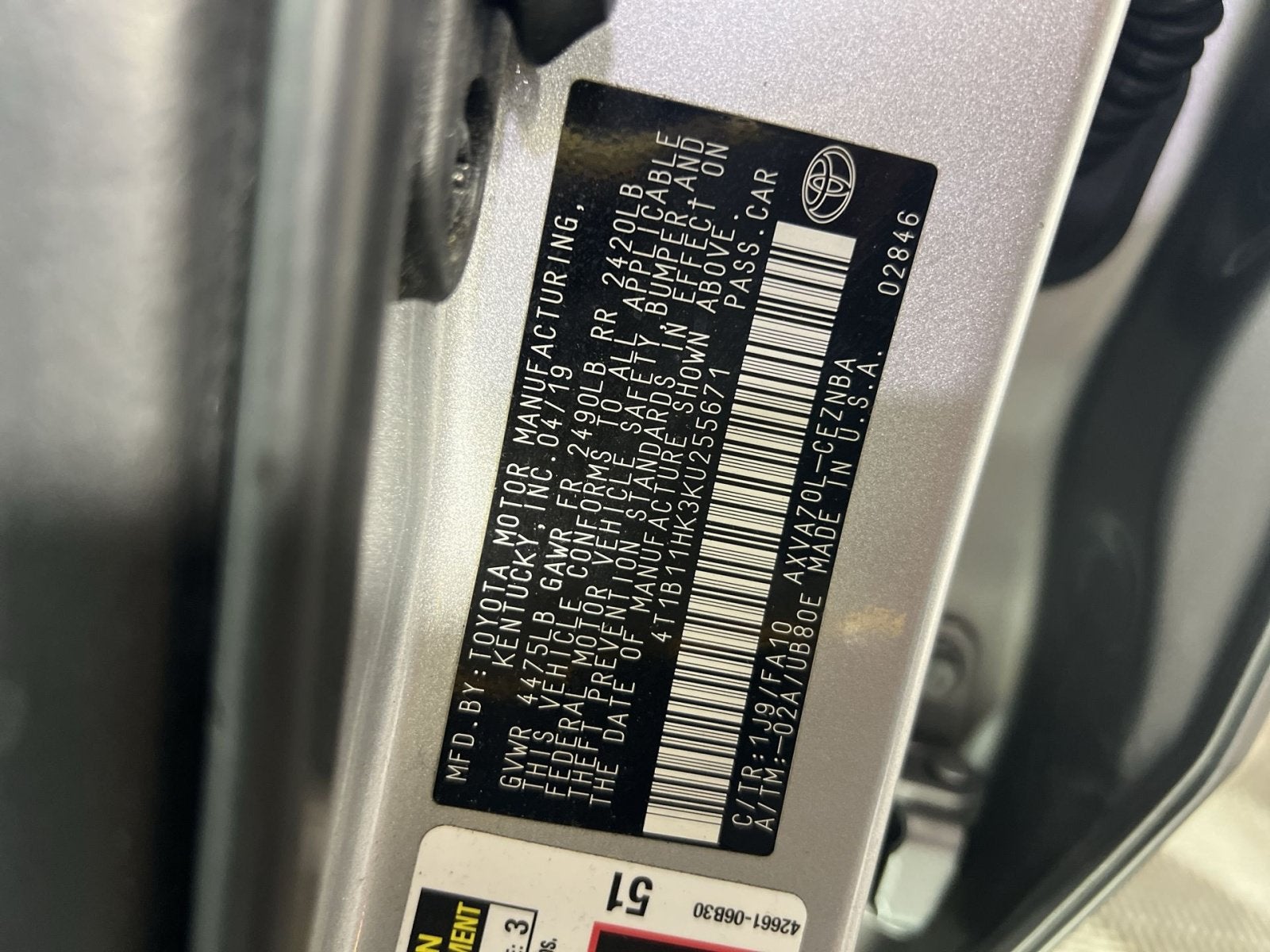 2019 Toyota Camry LE