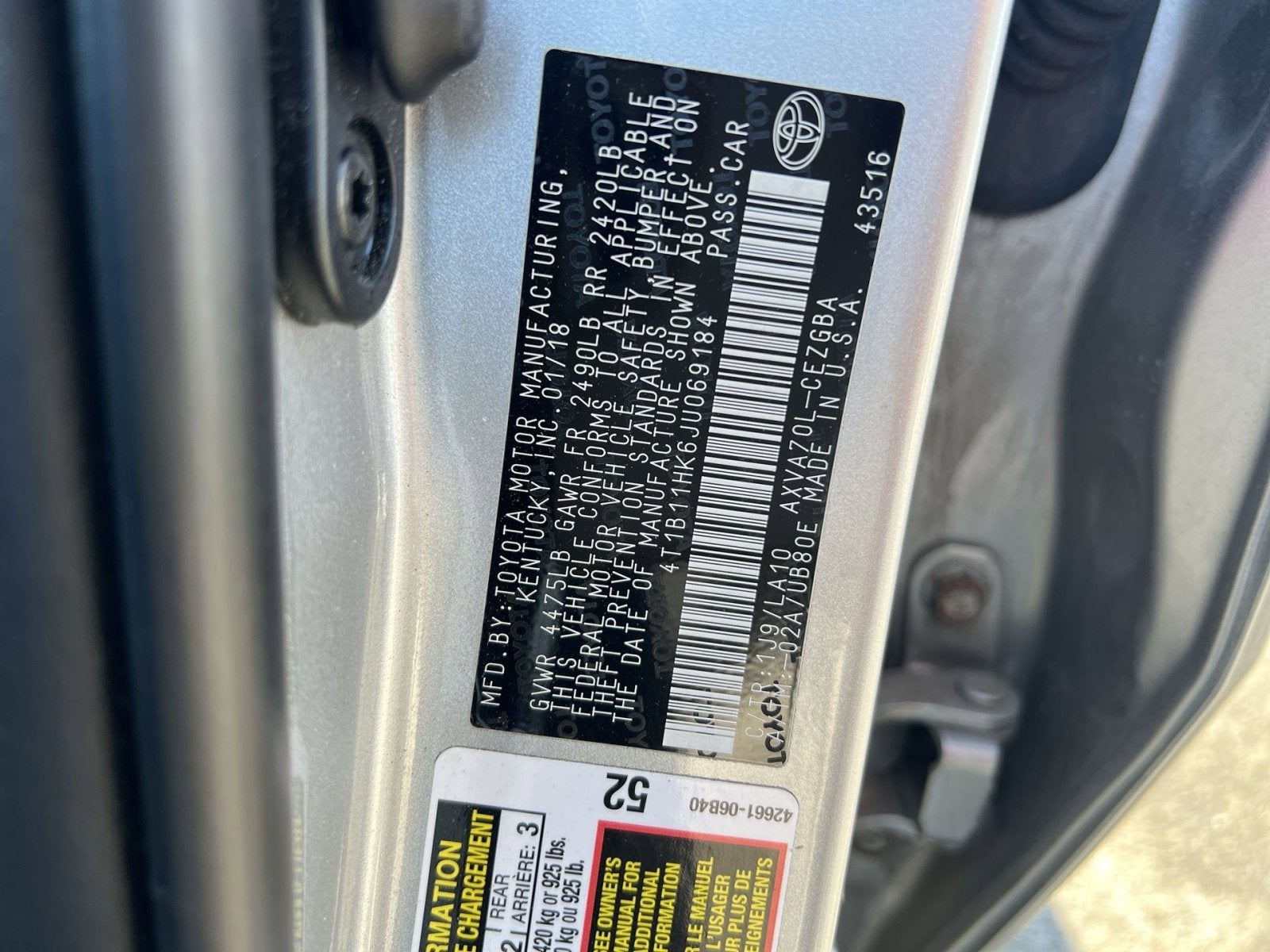 2018 Toyota Camry XLE