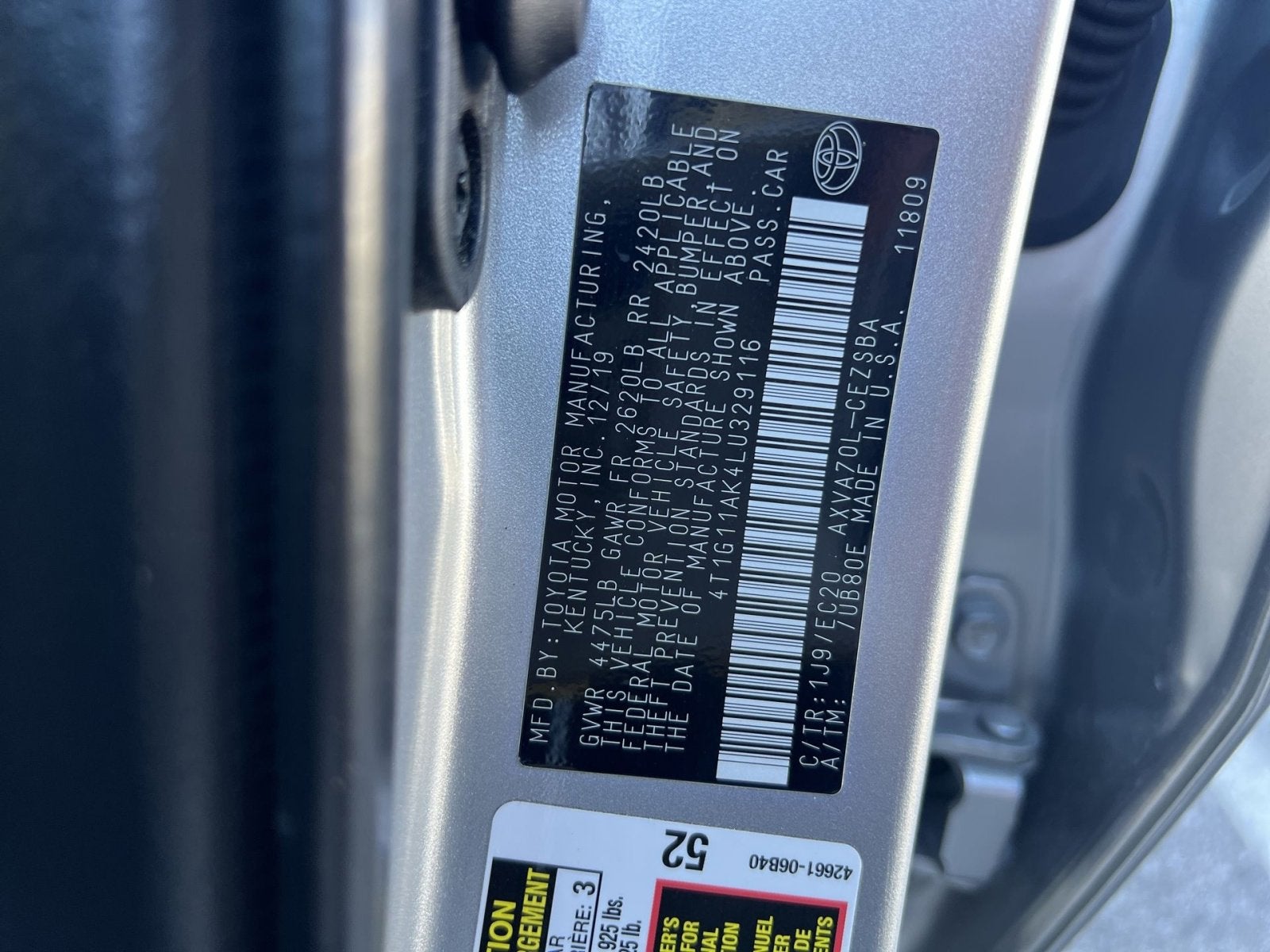 2020 Toyota Camry SE Nightshade