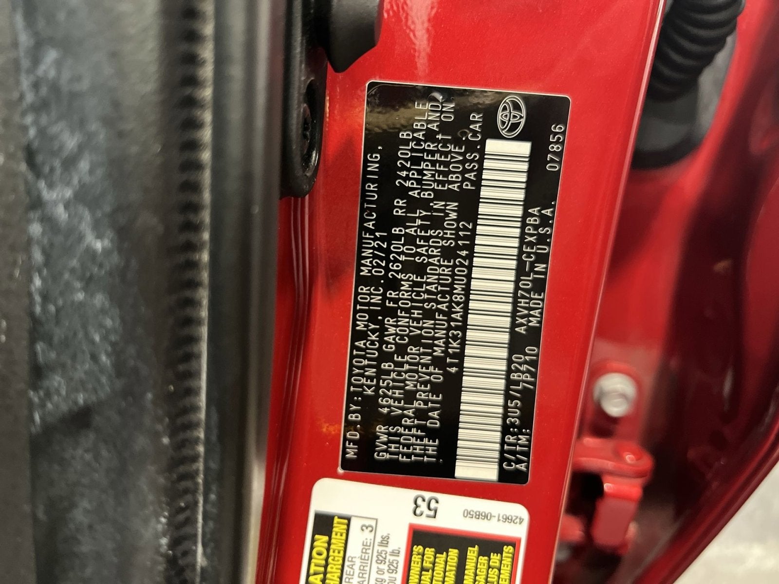 2021 Toyota Camry Hybrid XSE