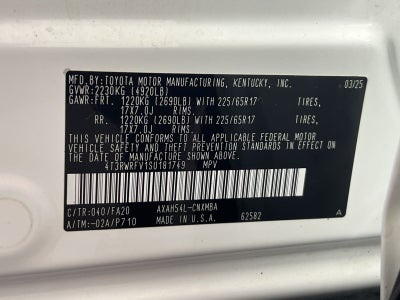 2025 Toyota RAV4 Hybrid XLE