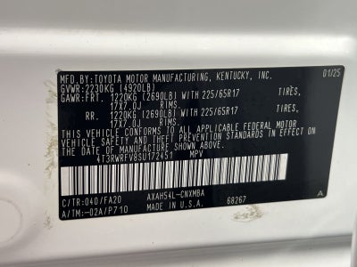 2025 Toyota RAV4 Hybrid XLE