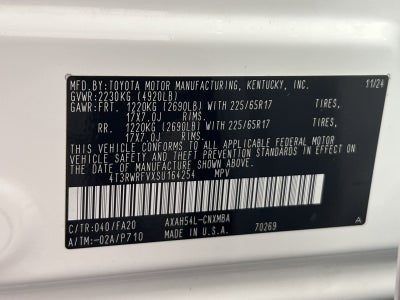 2025 Toyota RAV4 Hybrid XLE