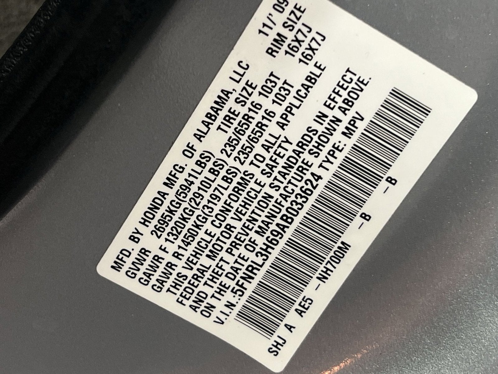 2010 Honda Odyssey EX-L