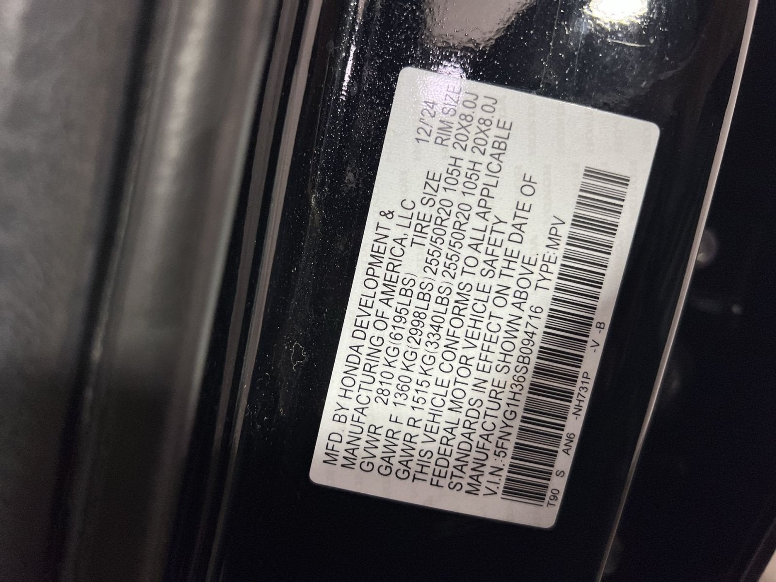 2025 Honda Pilot Sport
