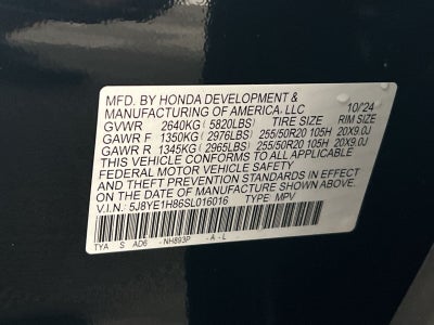 2025 Acura MDX Advance Package