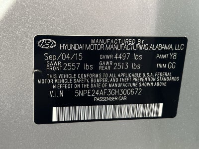 2016 Hyundai Sonata SE