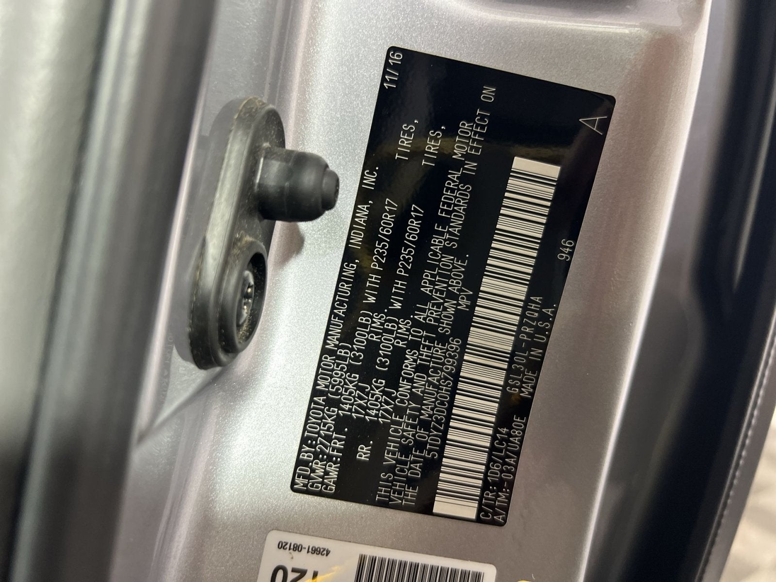 2017 Toyota Sienna XLE